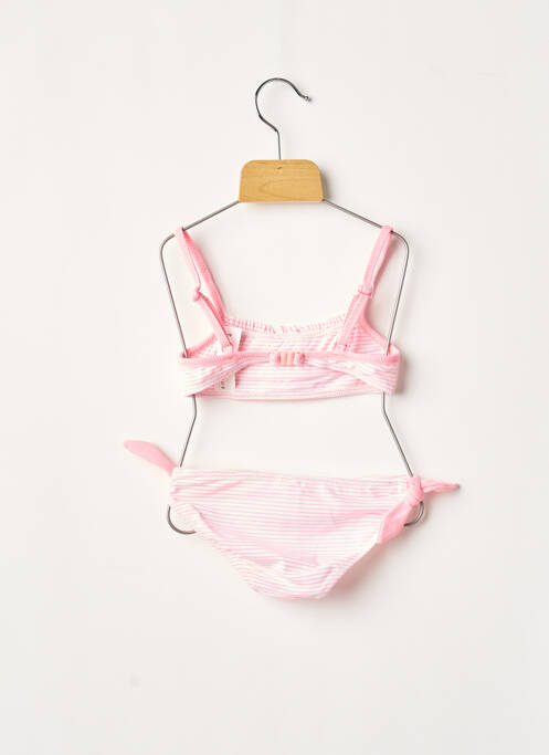 Maillot de bain 2 pièces rose BORABORA pour fille