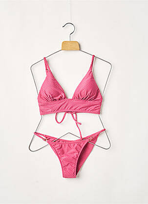 Maillot de bain 2 pièces stretch haut soutien-gorge moulé rose RIO DE SOL femme