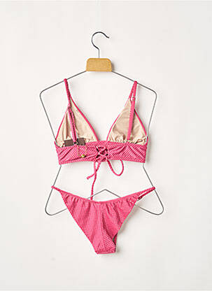 Maillot de bain 2 pièces stretch haut soutien-gorge moulé rose RIO DE SOL femme