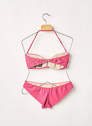 Maillot de bain 2 pièces stretch haut soutien-gorge moulé rose RIO DE SOL femme