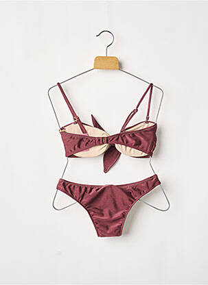 Maillot de bain 2 pièces stretch haut soutien-gorge moulé marron RIO DE SOL femme