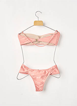 Maillot de bain 2 pièces stretch haut soutien-gorge moulé rose RIO DE SOL femme