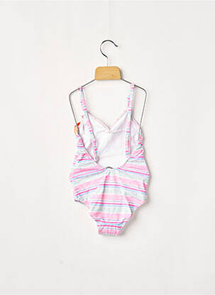 Maillot de bain 1 pièce stretch rose BORABORA fille
