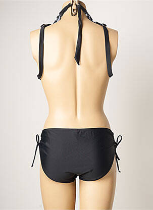 Maillot de bain 2 pièces stretch haut soutien-gorge moulé noir DAG ADOM femme