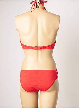 Maillot de bain 2 pièces stretch haut soutien-gorge moulé rouge DAG ADOM femme