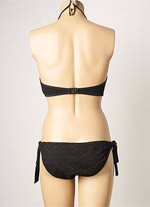 Maillot de bain 2 pièces stretch haut soutien-gorge moulé noir DAG ADOM femme