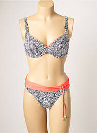 Maillot de bain 2 pièces stretch haut soutien-gorge emboitant noir SUN PLAYA femme
