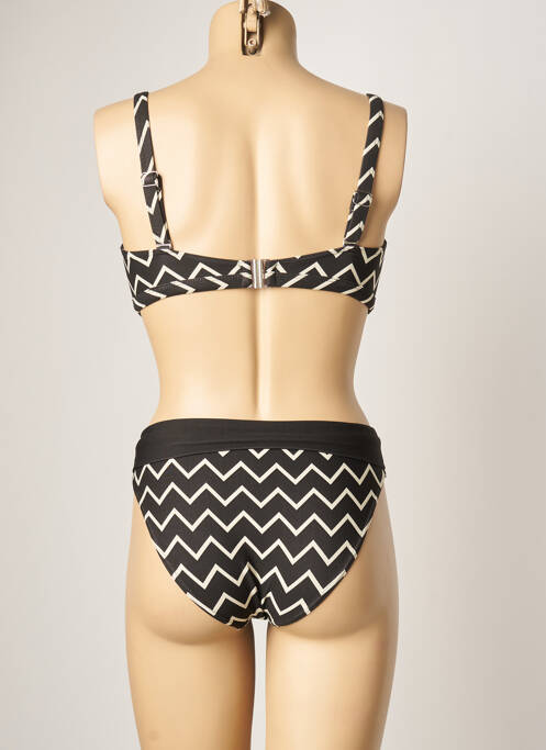 Maillot de bain 2 pièces stretch haut soutien-gorge emboitant noir SUN PLAYA femme