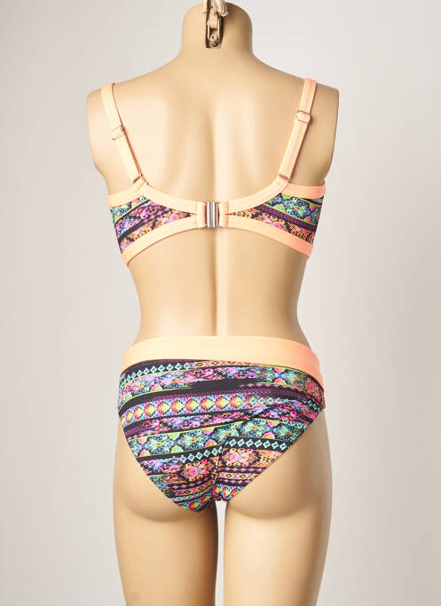 Maillot de bain 2 pièces stretch haut soutien-gorge emboitant rose SUN PLAYA femme