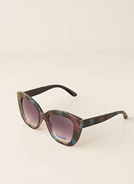 Lunettes de soleil imprimé fantaisie noir CITY VISION EYEWEAR femme