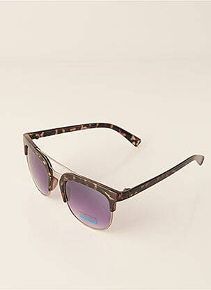 Lunettes de soleil imprimé fantaisie marron CITY VISION EYEWEAR femme