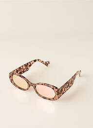 Lunettes de soleil imprimé fantaisie marron CITY VISION EYEWEAR femme
