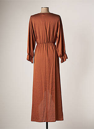 Robe longue manches longues manches longues marron RUE DES ABBESSES femme