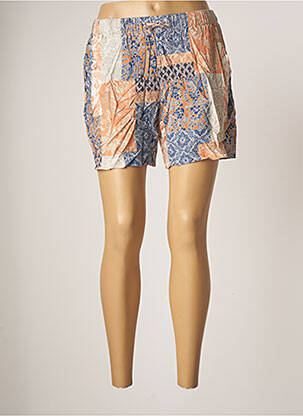 Short taille haute taille haute bleu LUCKY femme