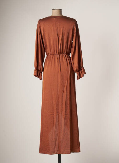 Robe longue marron RUE DES ABBESSES pour femme