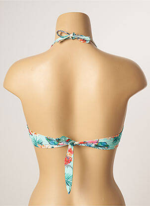 Haut de maillot de bain stretch haut bandeau bleu LIVIA femme