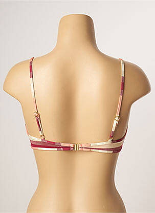 Haut de maillot de bain stretch haut triangles rouge KIWI femme