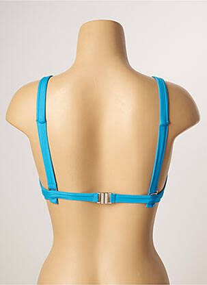 Haut de maillot de bain stretch haut triangles bleu LIVIA femme