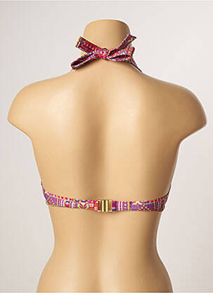 Haut de maillot de bain stretch haut soutien-gorge avec mousse de rembourrage amovible rose KIWI femme