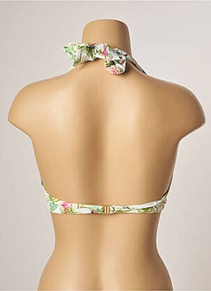 Haut de maillot de bain stretch haut soutien-gorge avec mousse de rembourrage amovible vert KIWI femme