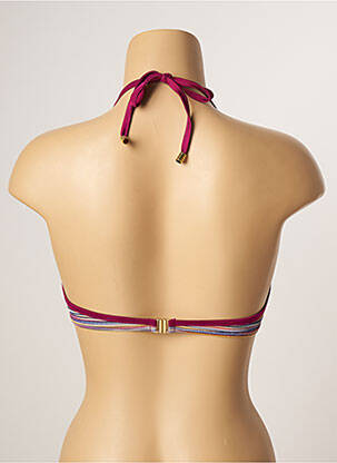 Haut de maillot de bain stretch haut soutien-gorge moulé rose KIWI femme