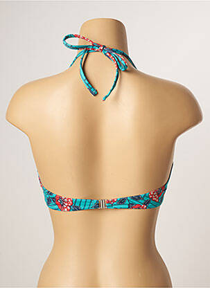 Haut de maillot de bain stretch haut soutien-gorge balconnet bleu PLAGE DU SUD femme