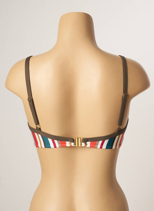 Haut de maillot de bain marron LIVIA pour femme