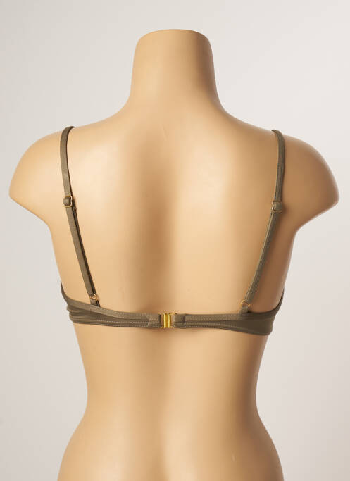 Haut de maillot de bain vert LIVIA pour femme