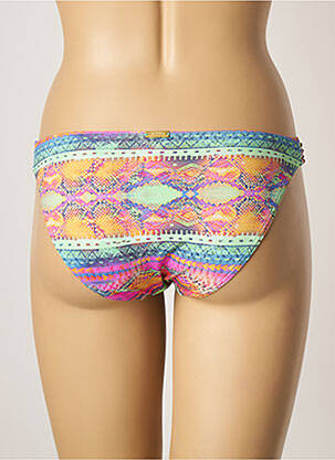 Bas de maillot de bain imprimé fantaisie culotte vert KIWI femme