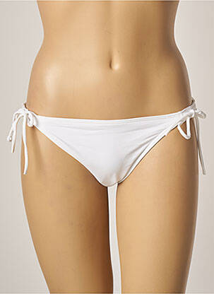 Bas de maillot de bain stretch bikini blanc D NU D femme
