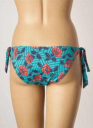 Bas de maillot de bain imprimé fantaisie bikini bleu PLAGE DU SUD femme