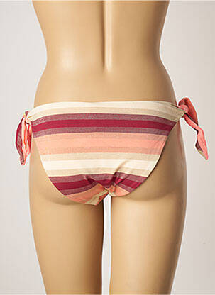 Bas de maillot de bain fermeture liens à nouer bikini rose KIWI femme