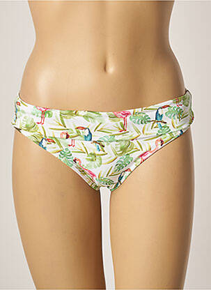 Bas de maillot de bain imprimé tie and dye culotte vert KIWI femme