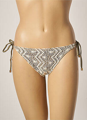 Bas de maillot de bain stretch bikini vert KIWI femme