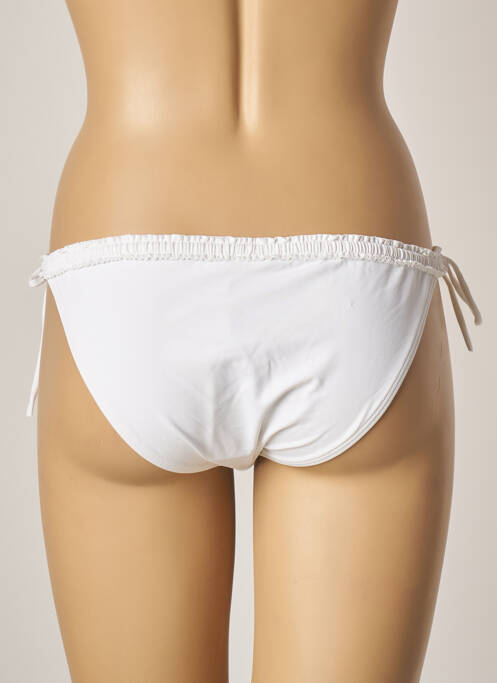 Bas de maillot de bain stretch bikini blanc D NU D femme