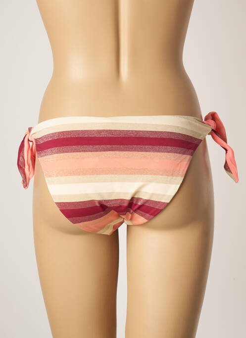 Bas de maillot de bain fermeture liens à nouer bikini rose KIWI femme