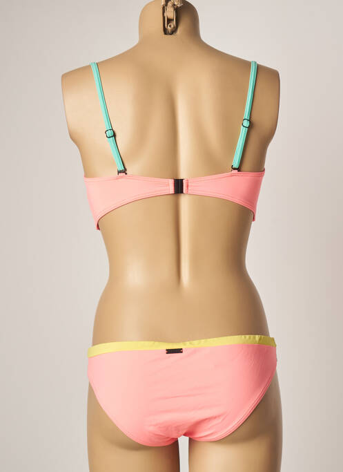 Maillot de bain 2 pièces rose KIWI pour femme