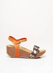 Sandales/Nu pieds orange BIO NATURA pour femme seconde vue