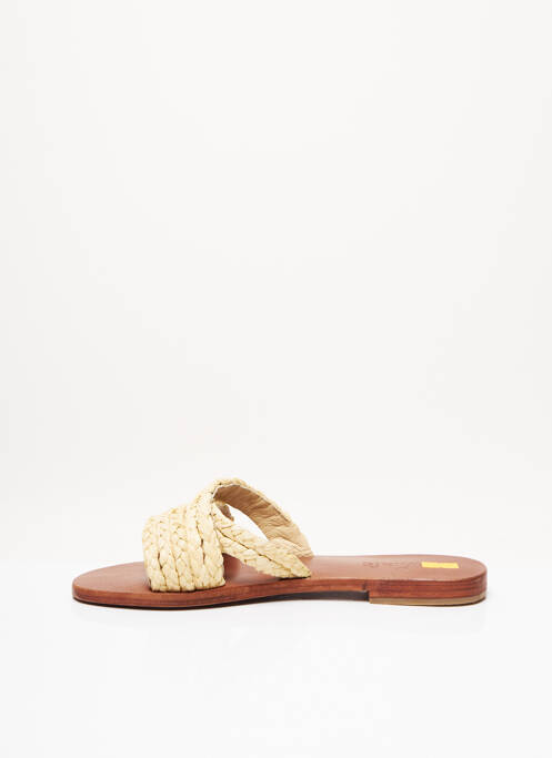 Mules/Sabots beige SANTAFE pour femme