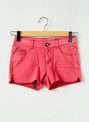 Short stretch taille ajustable rose BECKARO fille