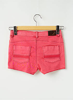 Short stretch taille ajustable rose BECKARO fille