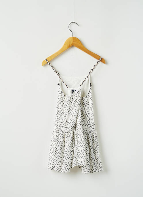 Robe mi-longue blanc 3 POMMES fille