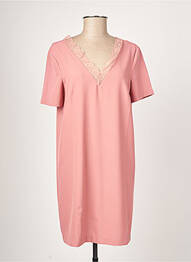 Robe courte manches courtes manches courtes rose LPB femme