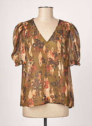 Blouse manches courtes manches courtes vert LPB femme