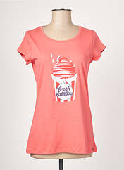 T-shirt rose IKKS pour femme seconde vue