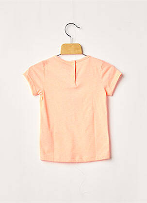 T-shirt coupe droite manches courtes orange 3 POMMES fille