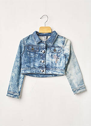 Veste en jean manches longues bleu 3 POMMES fille