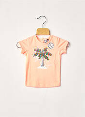 T-shirt orange 3 POMMES pour fille seconde vue