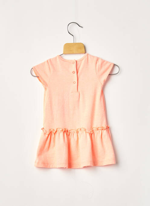 Robe mi-longue orange 3 POMMES pour fille