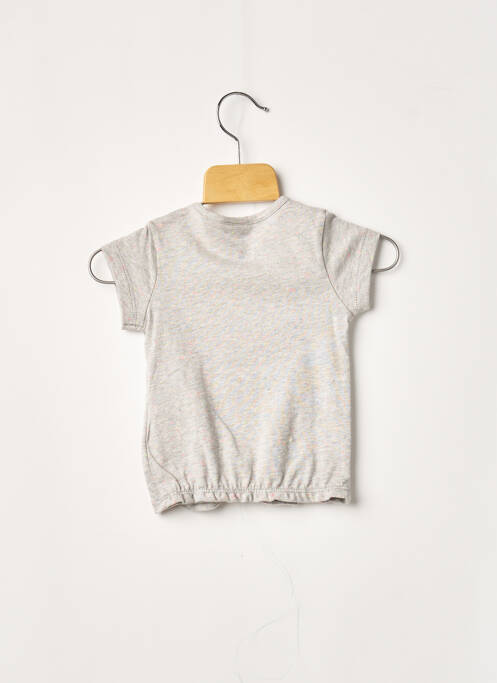 T-shirt gris 3 POMMES pour fille